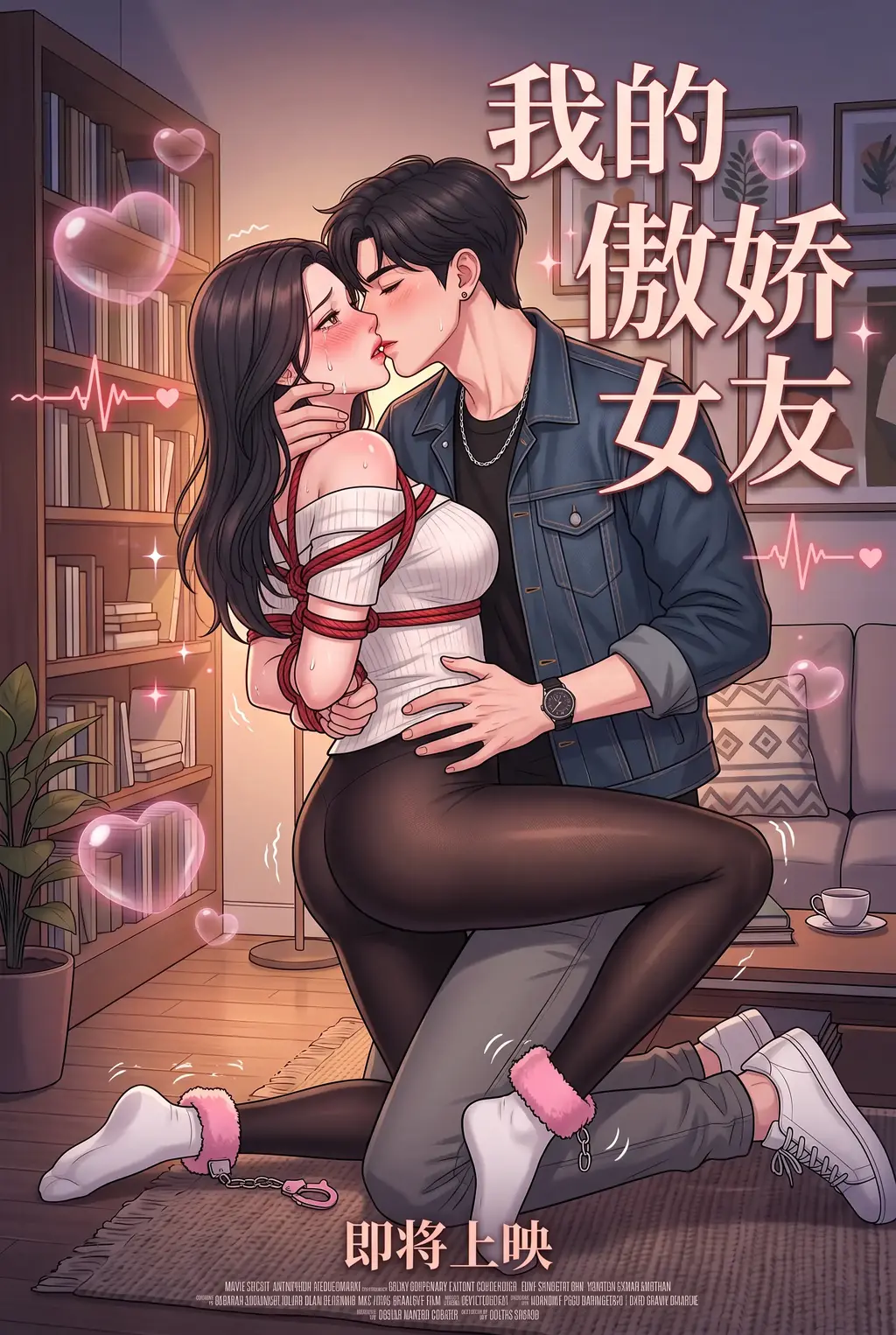 《我的娇蛮女友》第一话    情侣游戏 甜蜜束缚 - P3正片，女主欣欣与老公的浪漫情侣游戏。新画风新尝试，感谢支持。交流和定制请到工作室主页查看私信联系。 [中国女孩,国产动漫, 剧情向,抚摸,捆绑,控制]