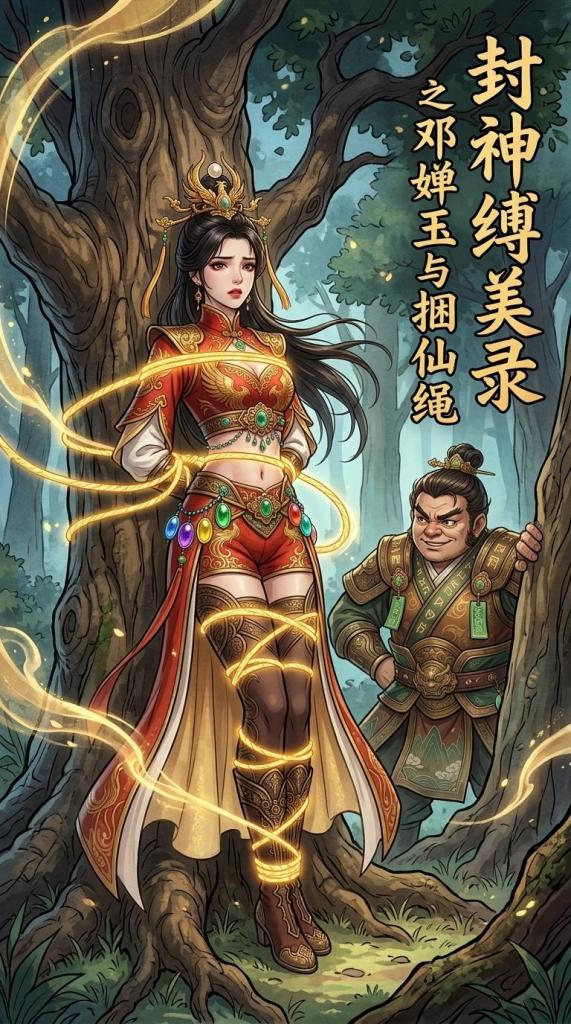 封神缚美录之邓婵玉与捆仙绳 - 我写过的那个《古典捆绑小说》里面最开始的那篇《邓婵玉与捆仙绳》的内容，以后就不发杂图，只发封面加剧情图了，这样更流畅点儿。