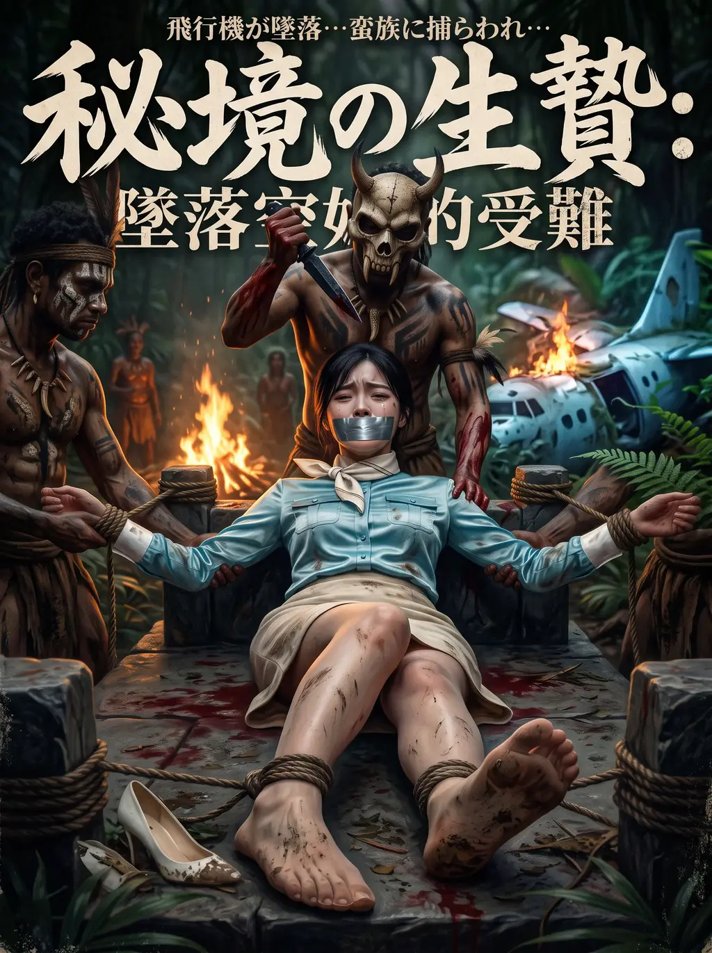 《空姐束缚记》 - 定制剧情，感谢支持。
可定制杂图与剧情，有需要请联系。